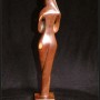 Ebony Mother and Child sculpture lrg back
